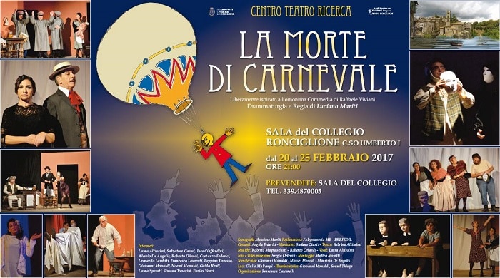“La Morte del Carnevale“ in uno spettacolo teatrale a Ronciglione - OnTuscia.it