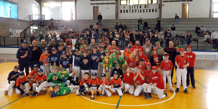 Montefiascone nel torneo regionale indoor Baseball Under 12