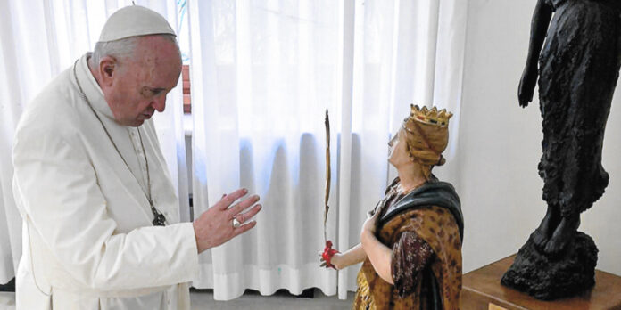 Papa e santa corona